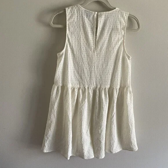 ASOS Women SZ US 2 Ivory Sleeveless Baby Doll Style Pocketed Shorts Romper - Picture 7 of 8